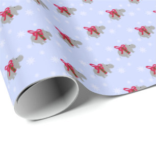 Flusspferd-Weihnachtsgeschenkverpackung Einwickelp Geschenkpapier