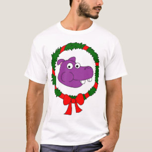 Flusspferd-WeihnachtsT-Shirt T-Shirt