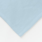 Flusspferd Weiße Lotusblüte Blau Fleecedecke (Ecke)