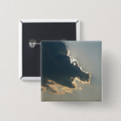 Flusspferd-Wolken-Knopf Button (Vorne & Hinten)