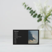 Flusspferd-Wolken-Visitenkarte Visitenkarte (Stehend Vorderseite)