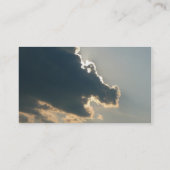 Flusspferd-Wolken-Visitenkarte Visitenkarte (Rückseite)