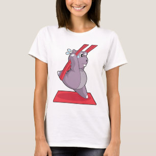 Flusspferd Yoga Fitness Gymnastik T-Shirt