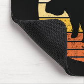 Flusspferde Retro Sonne Mousepad (Ecke)