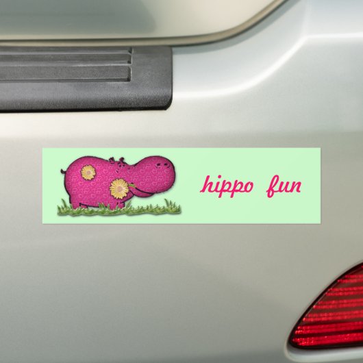 Flusspferdspaß Autoaufkleber (Auf Auto)