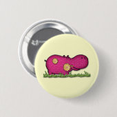 Flusspferdspaß Button (Vorne & Hinten)