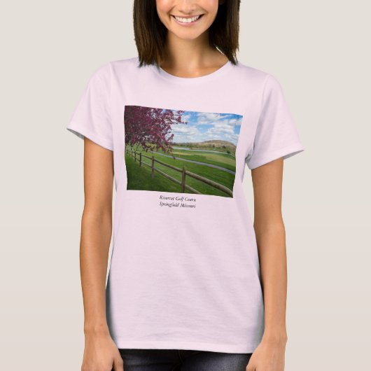 Flussschnitt im Frühling-T - Shirt (Vorderseite)