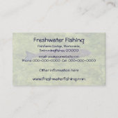 Flussschwimmen Visitenkarte (Rückseite)