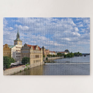 Flussseite von Prag, Tschechische Republik Puzzle
