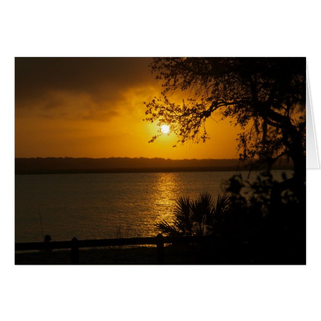 Flusssonnenuntergang (Vorderseite (Horizontal))