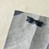 Flussstein-Strand-Pinguin-u. Vogel-Badetuch Strandtuch (Beispiel)