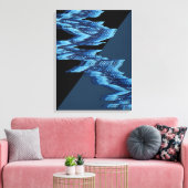 Flussströmungsmuster leinwanddruck (Insitu (Wohnzimmer))