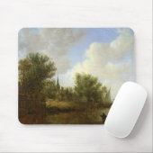 Flussszene mit Blick auf Overschie, 1651 Mousepad (Mit Mouse)