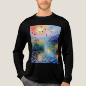 Flussszene mit Heißluftballons Tri-Blend Shirt (Vorderseite)