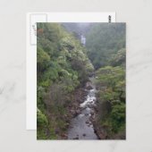 Flusstal in der Nähe von Hilo, Hawaii Postkarte (Vorne/Hinten)