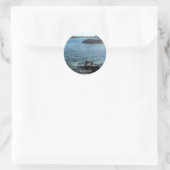 Flussticker 2 runder aufkleber (Tasche)