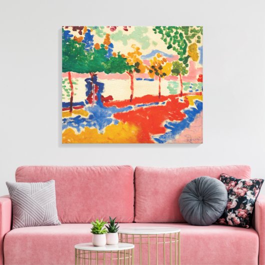 Flussufer | Andre Derain | Leinwanddruck (Insitu (Wohnzimmer))