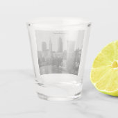 Flussufer-Ansicht BW Cleveland Schnapsglas (Rückseite)