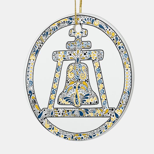 Flussufer, Kalifornien - ein Tribut Keramik Ornament (Links)