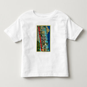 Flussufer, Kalifornien - große Buchstabe-Szenen Kleinkind T-shirt