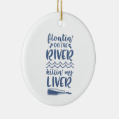 Flussufer Trinksprudel Sprichwort Keramik Ornament (Rechts)