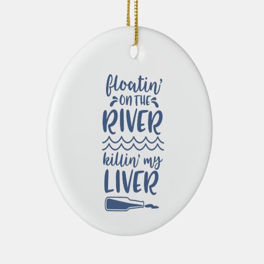 Flussufer Trinksprudel Sprichwort Keramik Ornament (Rechts)