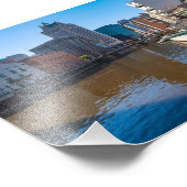 Flussufer von Kilbourn Straße in Milwaukee Fotodruck (Ecke)