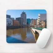 Flussufer von Kilbourn Straße in Milwaukee Mousepad (Mit Mouse)