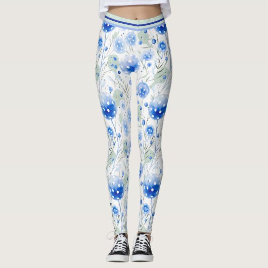 Flussuferblume Pickleball Leggings (Vorderseite)