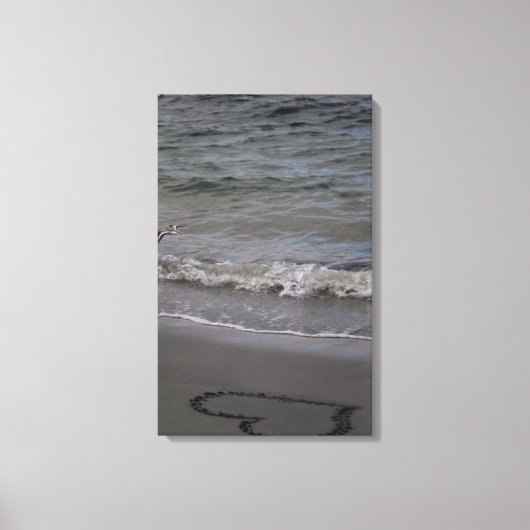 Flussuferläufer in der Liebe Leinwanddruck (Vorderseite)