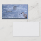 Flussuferläufer Visitenkarte (Vorne/Hinten)