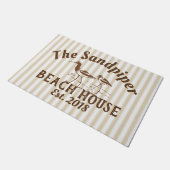 Flussuferläufer-Vogel-u. Fußmatte (Schrägansicht)