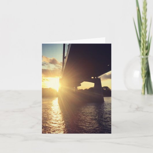 Flussunterfahrten-Kreuzfahrt Feiertagskarte (Vorderseite)