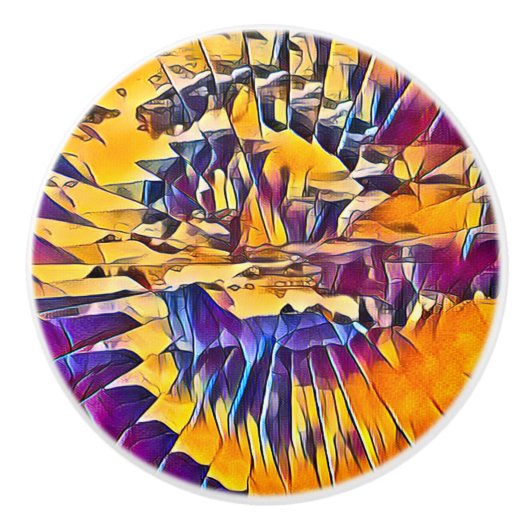 FLUSSWASSER KERAMIKKNAUF (Vorderseite)