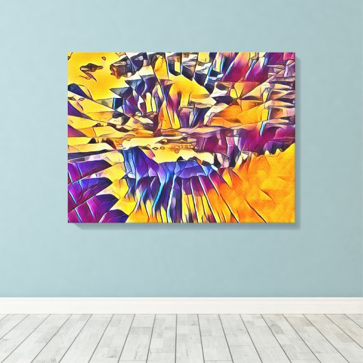 FLUSSWASSER LEINWANDDRUCK (Insitu (Holzboden))