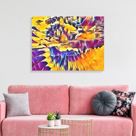 FLUSSWASSER LEINWANDDRUCK (Insitu (Wohnzimmer))