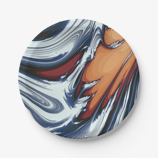 FLUSSWASSER PAPPTELLER (Vorderseite)