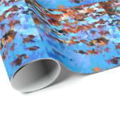 FLUSSWASSERBAUFLÄCHEN GESCHENKPAPIER (Rolleneckpunkt)