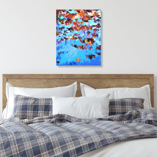 FLUSSWASSERBAUFLÄCHEN LEINWANDDRUCK (Insitu (Schlafzimmer))