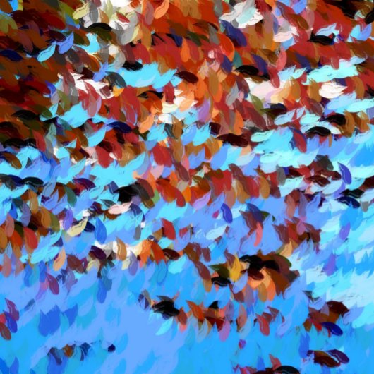 FLUSSWASSERBAUFLÄCHEN LEINWANDDRUCK