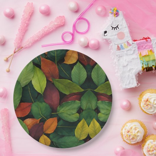 Flüster der Herbstblätter "Papiertücher" Pappteller (Party)