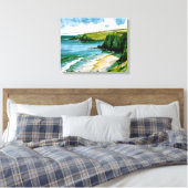 Flüster der Keltischen See Leinwanddruck (Insitu (Schlafzimmer))