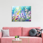 Flüster der Wildblume Symphony Canvas Print Leinwanddruck (Insitu (Wohnzimmer))
