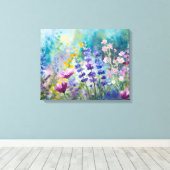 Flüster der Wildblume Symphony Canvas Print Leinwanddruck (Insitu (Holzboden))