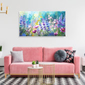 Flüster der Wildblume Symphony Canvas Print Leinwanddruck (Insitu (Wohnzimmer))