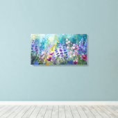 Flüster der Wildblume Symphony Canvas Print Leinwanddruck (Insitu (Holzboden))