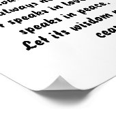 Flüster des Souls Inspiration Mini Gedicht Poster (Ecke)