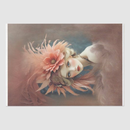 Flüster eines Bygone Era Decoupage Seidenpapier (Vorderseite)