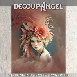 Flüster eines Bygone Era Decoupage Seidenpapier