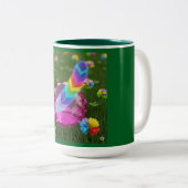 Flüsterfeder-Tasse Zweifarbige Tasse (VorderseiteRechts)